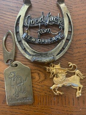 Vintage Brass Collectibles Good Luck Charms Found Items